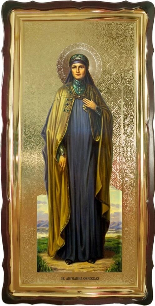 Храмова ікона "Свята Ангеліна Сербська" від компанії Іконна лавка - фото 1