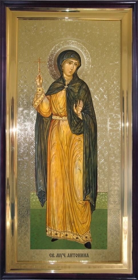 Храмова ікона Свята мучениця Антоніна 120х60 см від компанії Іконна лавка - фото 1