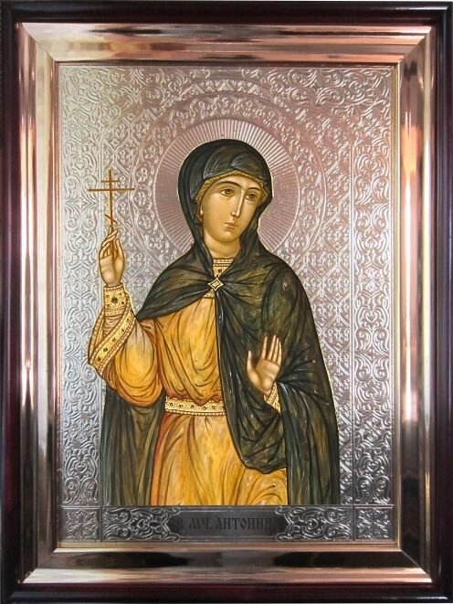 Храмовая икона Святая мученица Антонина 56х46 см від компанії Іконна лавка - фото 1