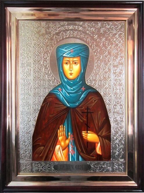 Храмовая икона Святая мученица Евгения 56х46 см від компанії Іконна лавка - фото 1