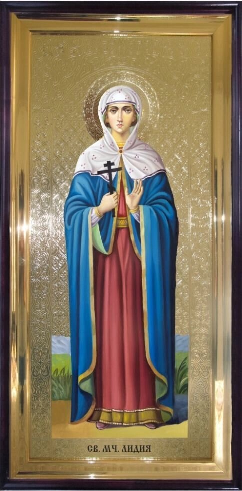 Храмовая икона Святая мученица Лидия 120х60 см від компанії Іконна лавка - фото 1