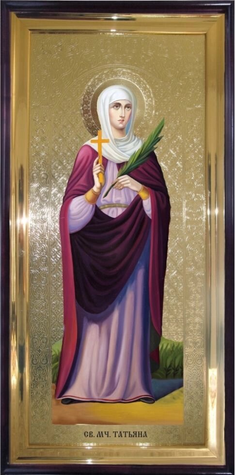 Храмовая икона Святая мученица Татьяна 120х60 см від компанії Іконна лавка - фото 1