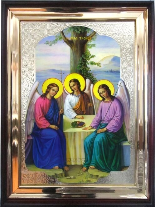 Храмова ікона Свята Трійця 56х46 см від компанії Іконна лавка - фото 1
