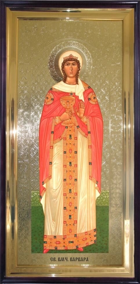 Храмова ікона Свята великомучениця Варвара 120х60 см від компанії Іконна лавка - фото 1