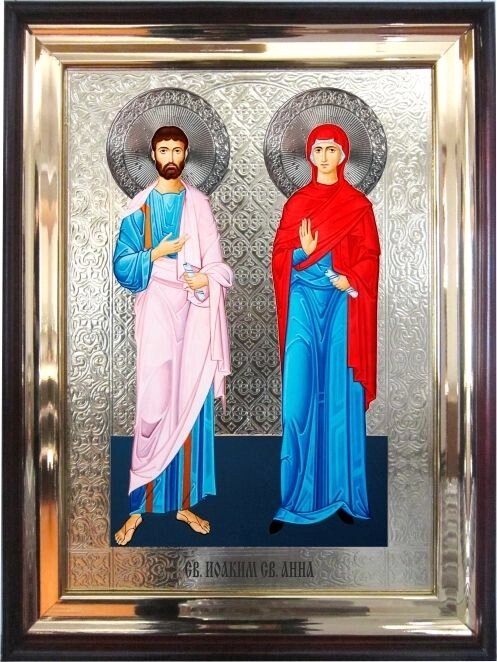 Храмова ікона Святі праведні Іоаким і Анна 56х46 см від компанії Іконна лавка - фото 1