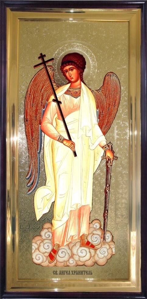 Храмова ікона Святої Ангел Хранитель 120х60 см від компанії Іконна лавка - фото 1
