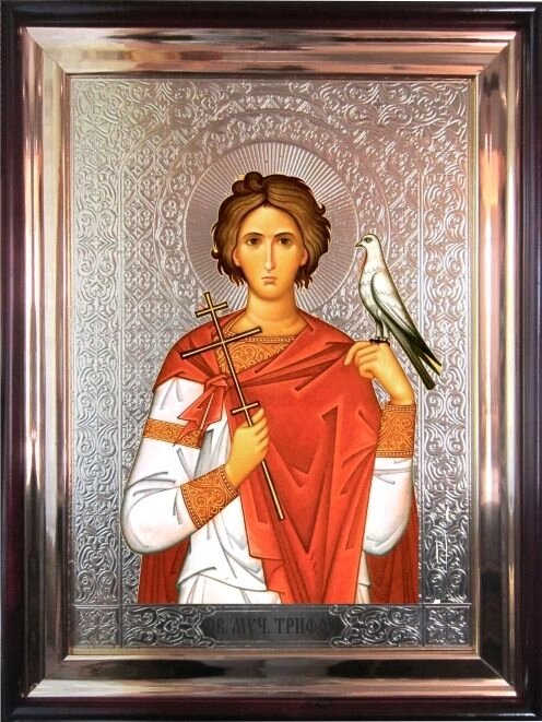 Храмова ікона Святий мученик Трифон 56х46 см від компанії Іконна лавка - фото 1