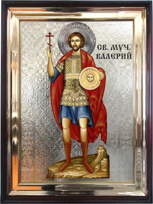 Храмова ікона Святий мученик Валерій 56х46 см від компанії Іконна лавка - фото 1