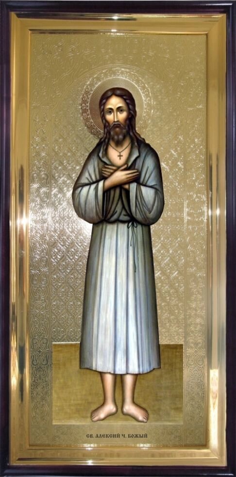 Храмова ікона Святий преподобний Алексій, людина Божа 120х60 см від компанії Іконна лавка - фото 1