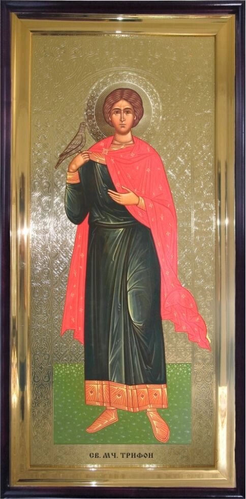 Храмова ікона Святої Трифон 120х60 см від компанії Іконна лавка - фото 1
