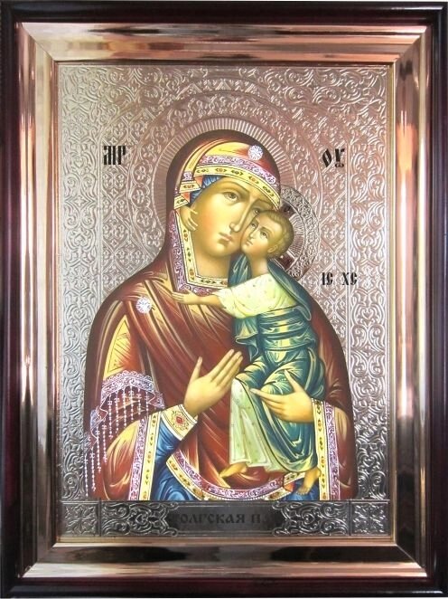 Храмова ікона Богородиця Толгская 56х46 см від компанії Іконна лавка - фото 1