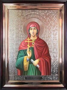 Храмова ікона Свята мучениця Маргарита 56х46 см