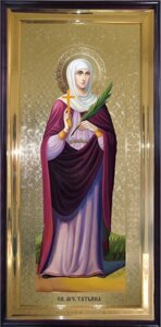 Храмовая икона Святая мученица Татьяна 120х60 см