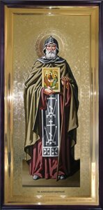 Храмова ікона Святий преподобний Олександр Свірський 180х82 см