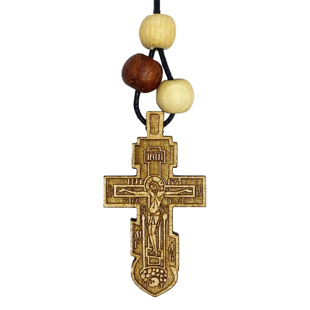Хрест дерев'яний Розп'яття Христа 8-ми кінцевий від компанії Іконна лавка - фото 1