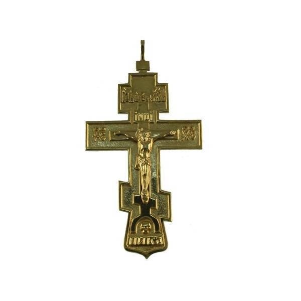 Хрест для священнослужителя срібний із позолотою від компанії Іконна лавка - фото 1