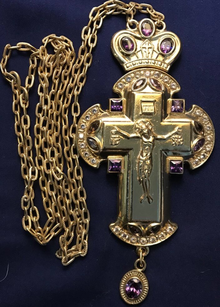 Хрест для священнослужителя з прикрасами від компанії Іконна лавка - фото 1