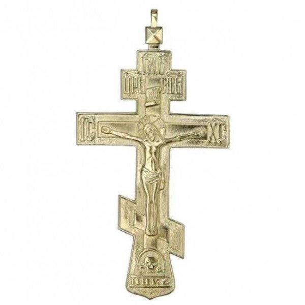 Хрест латунний наперсний "Ніка" від компанії Іконна лавка - фото 1