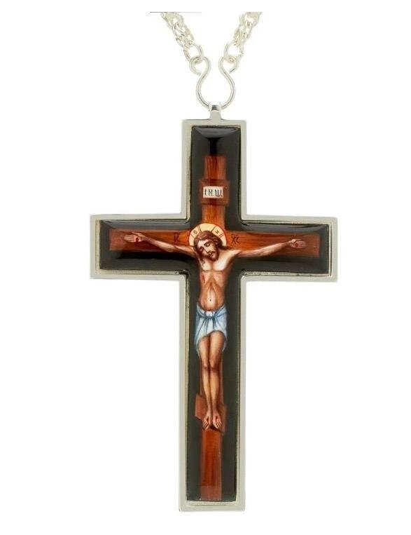 Хрест латунний посріблений від компанії Іконна лавка - фото 1