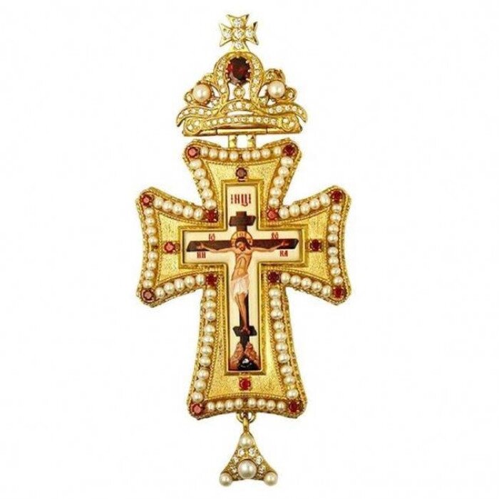 Хрест латунний у позолоті від компанії Іконна лавка - фото 1