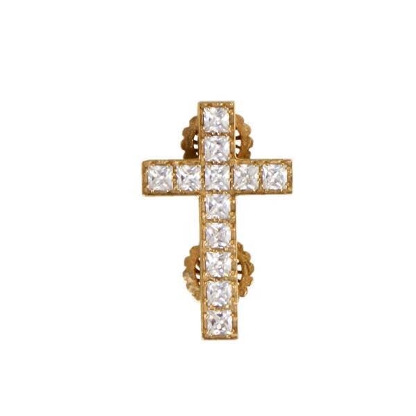 Хрест на клобук срібний в позолоті від компанії Іконна лавка - фото 1
