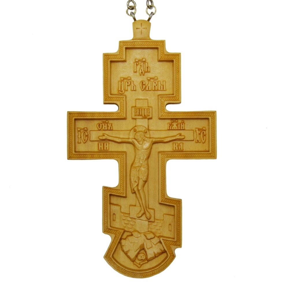 Хрест наперсний єрейський №1 (деревяний) від компанії Іконна лавка - фото 1