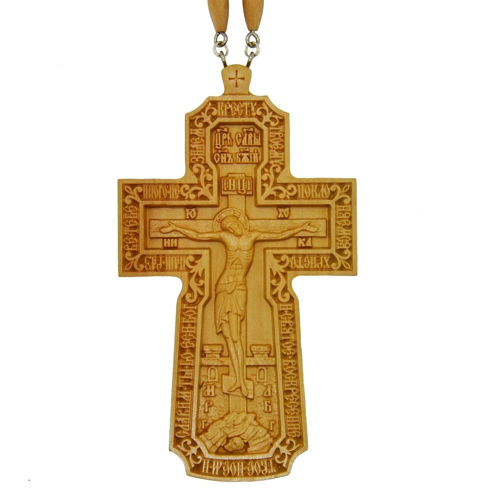 Хрест наперсний єрейський №2 (дерев'яний) від компанії Іконна лавка - фото 1