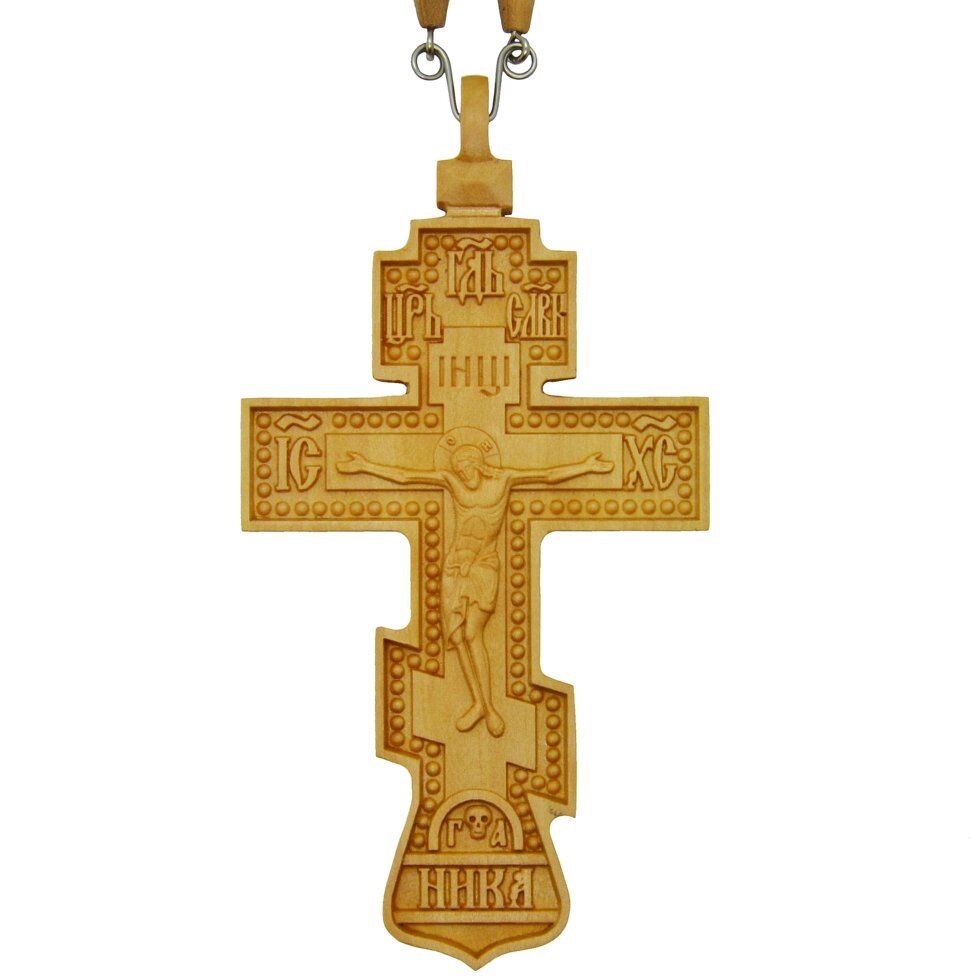 Хрест наперсний єрейський №4 (дерев'яний) від компанії Іконна лавка - фото 1