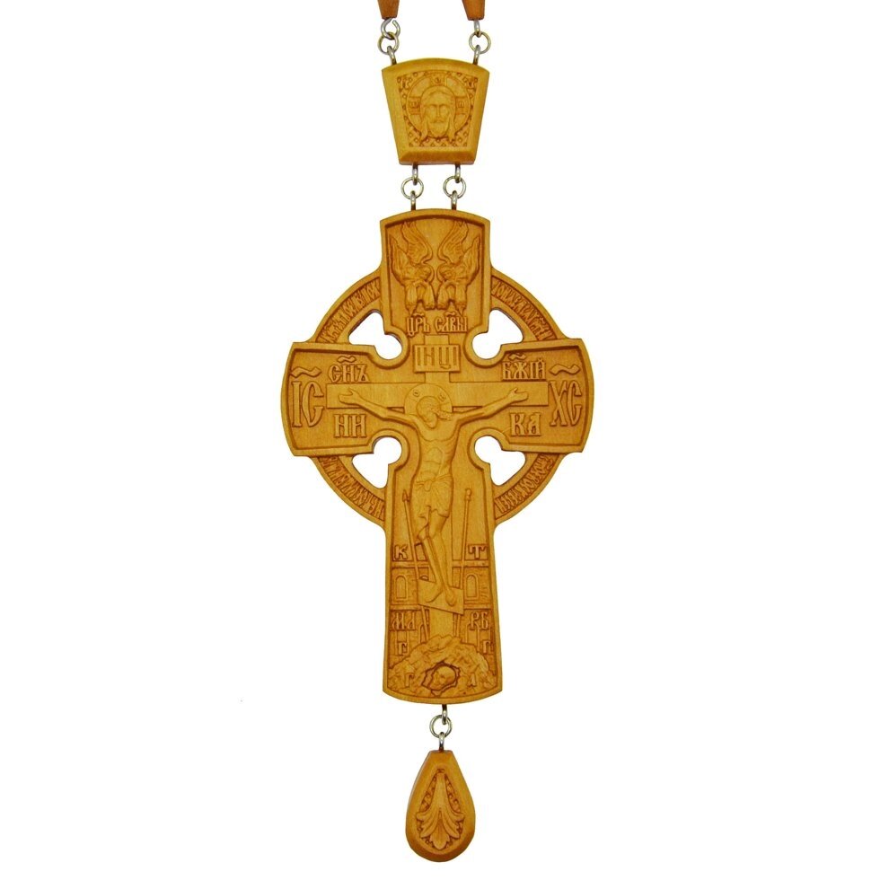 Хрест наперсний нагородний №11 (дерев'яний) від компанії Іконна лавка - фото 1