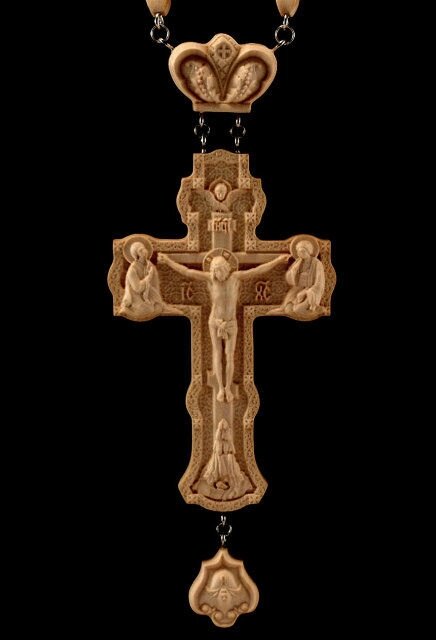Хрест наперсний нагородний №5 (дерев'яний) від компанії Іконна лавка - фото 1