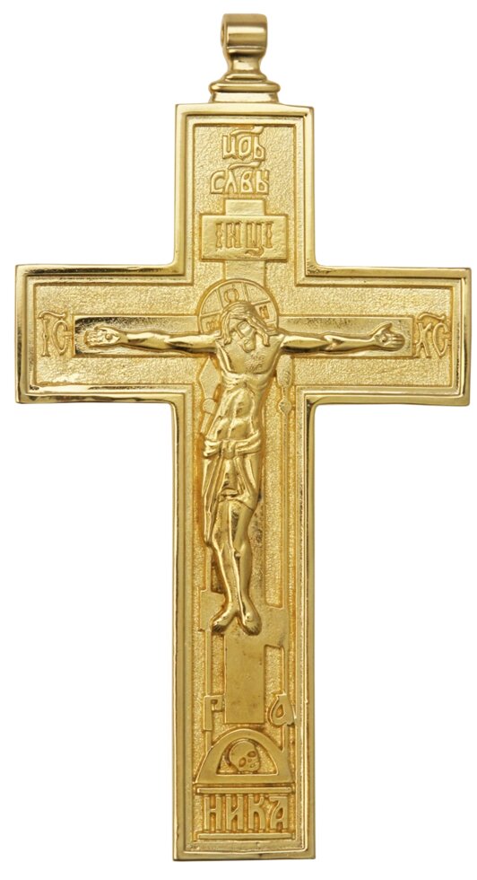 Хрест наперсний протоіерейскій латунний позолочений від компанії Іконна лавка - фото 1