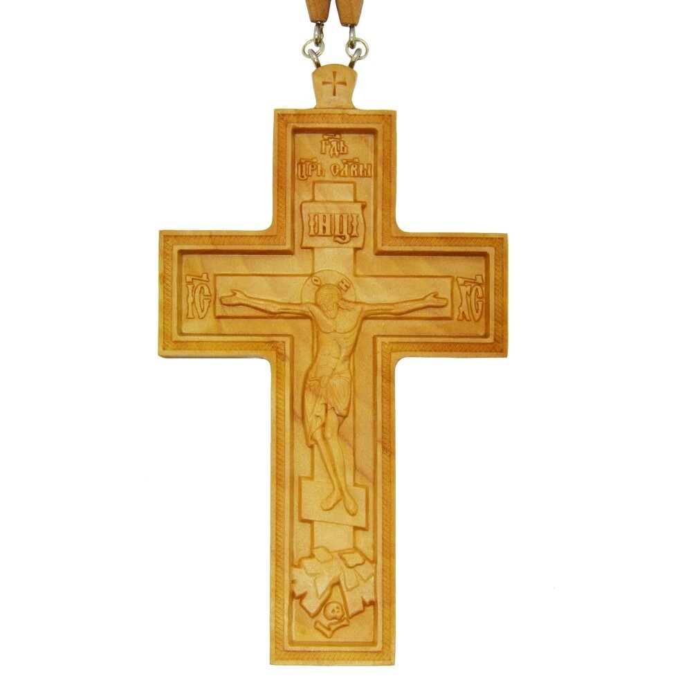 Хрест наперсний протоієрейський №1 (дерев'яний) від компанії Іконна лавка - фото 1