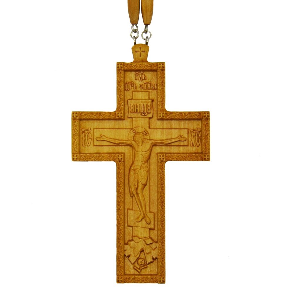 Хрест наперсний протоієрейський №2 (дерев'яний) від компанії Іконна лавка - фото 1