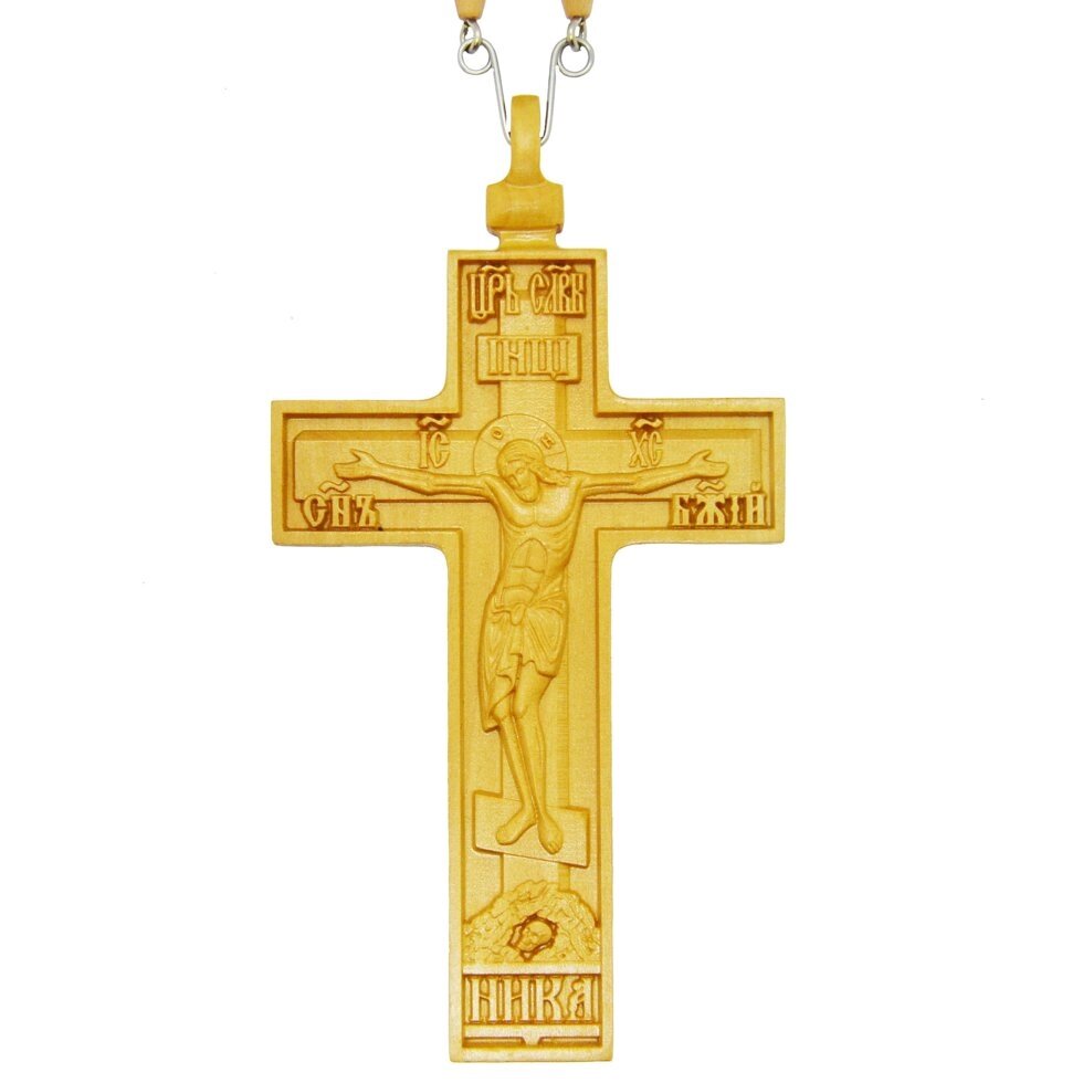 Хрест наперсний протоієрейський №3 (дерев'яний) від компанії Іконна лавка - фото 1