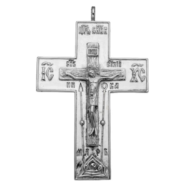 Хрест протоієрейський кабінетний для священнослужителя срібний без ланцюга від компанії Іконна лавка - фото 1