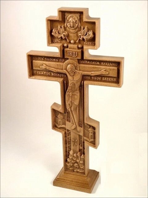 Хрест Різьблений №1 50 см від компанії Іконна лавка - фото 1