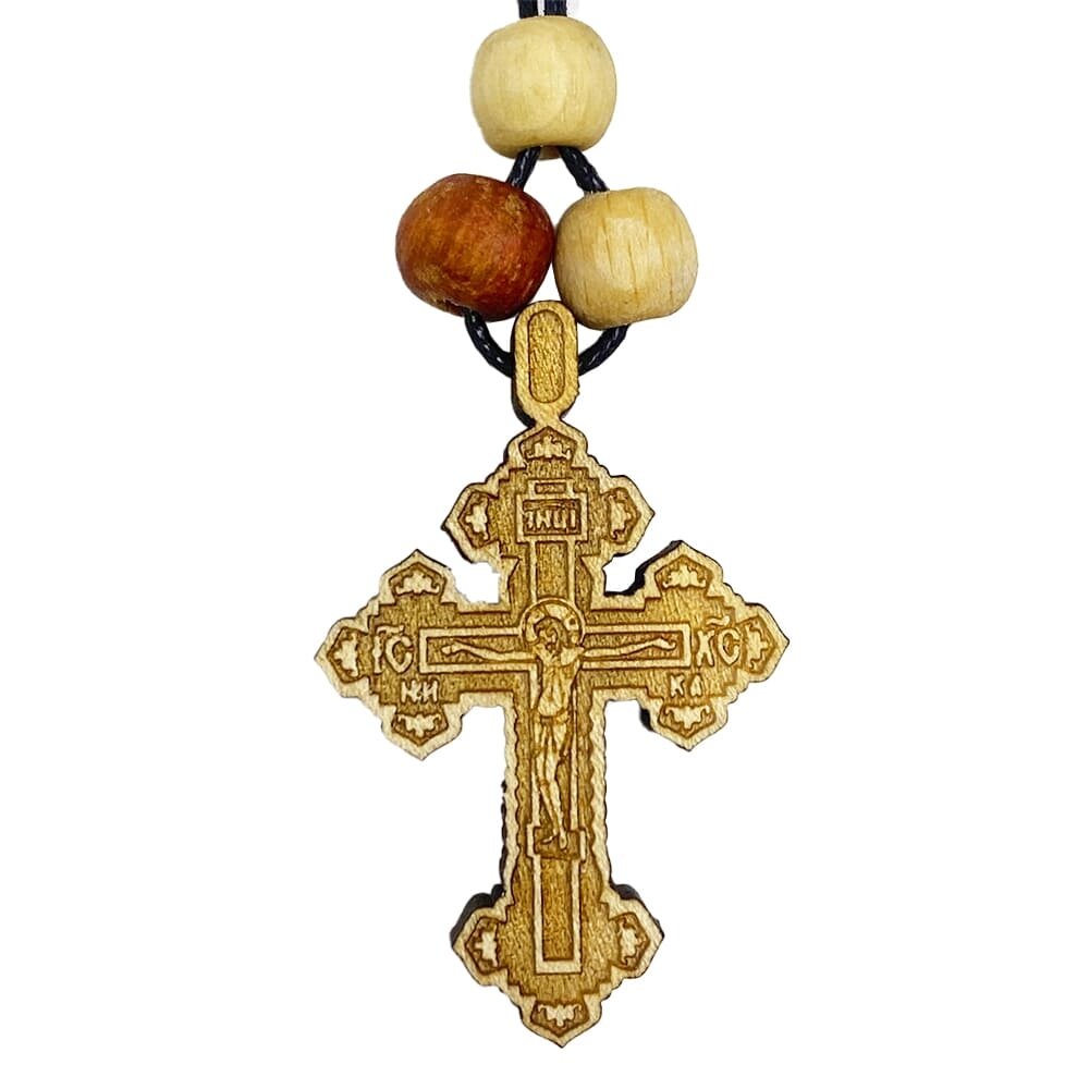 Хрест Розп'яття Ісуса дерев'яний від компанії Іконна лавка - фото 1