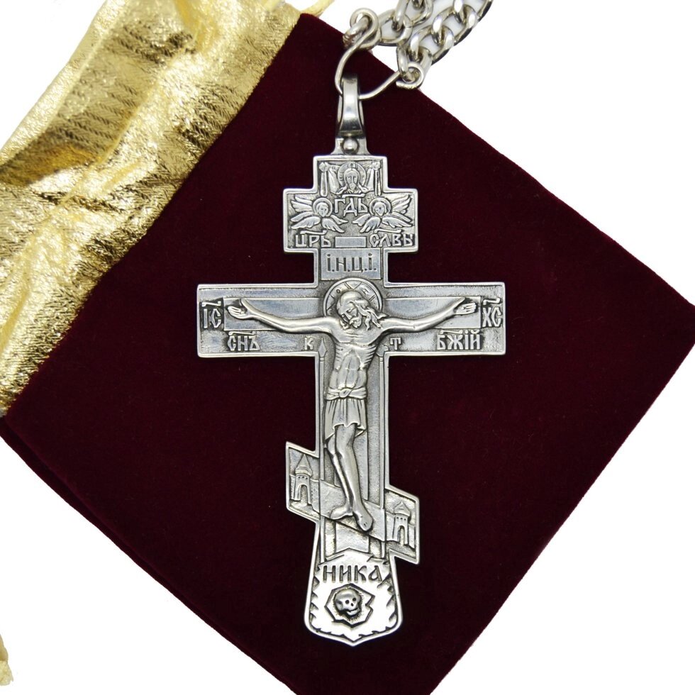 Ієрейський хрест з ланцюгом Кр-03 від компанії Іконна лавка - фото 1