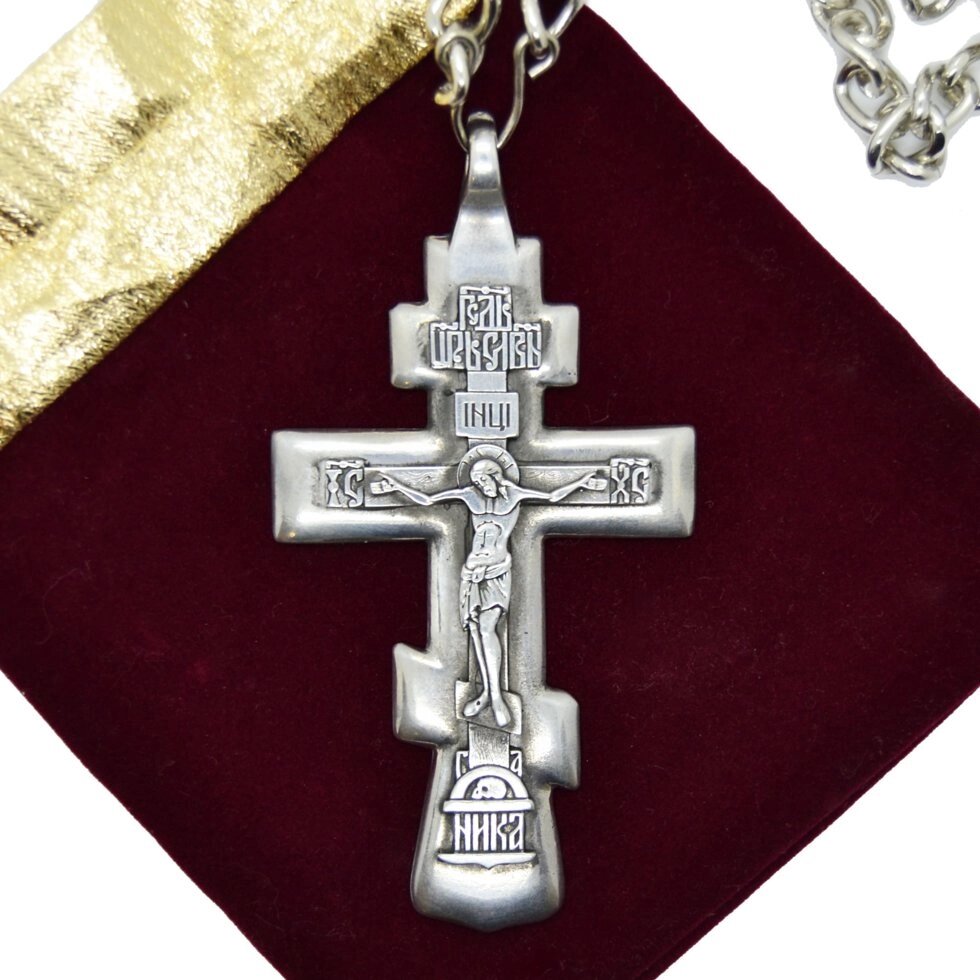 Ієрейський хрест з ланцюгом Кр-05 від компанії Іконна лавка - фото 1