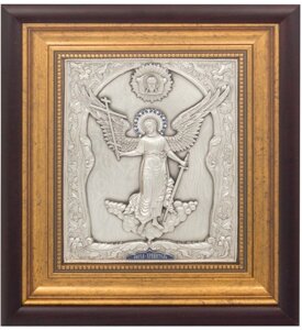 Ікона "Янгол Охоронець" зі срібла 37х33см