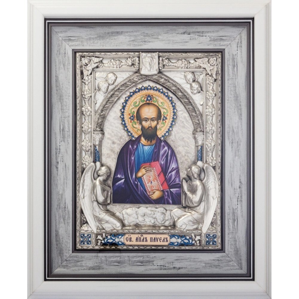 Ікона "Апостол Павло" зі срібла від компанії Іконна лавка - фото 1
