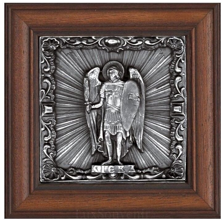 Ікона "Архістратиг Михаїл" зі срібла із чорнінням від компанії Іконна лавка - фото 1