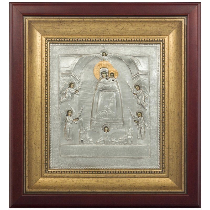 Ікона "Божа Матір Додаток розуму" зі срібла від компанії Іконна лавка - фото 1
