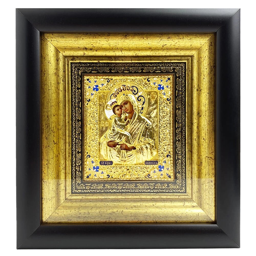Ікона "Божа Матір Почаївська" зі срібла від компанії Іконна лавка - фото 1