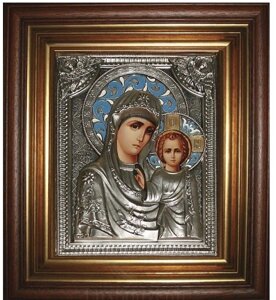 Ікона "Божа Матір Казанська" зі срібла
