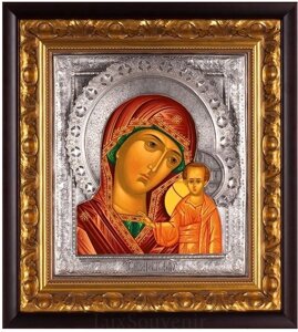 Ікона "Божа матір Казанська" зі срібла