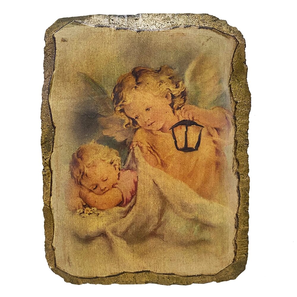 Ікона фреска "Ангели з ліхтарем" від компанії Іконна лавка - фото 1