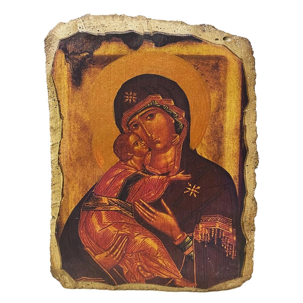 Ікона фреска "Богородиця Володимирська" від компанії Іконна лавка - фото 1
