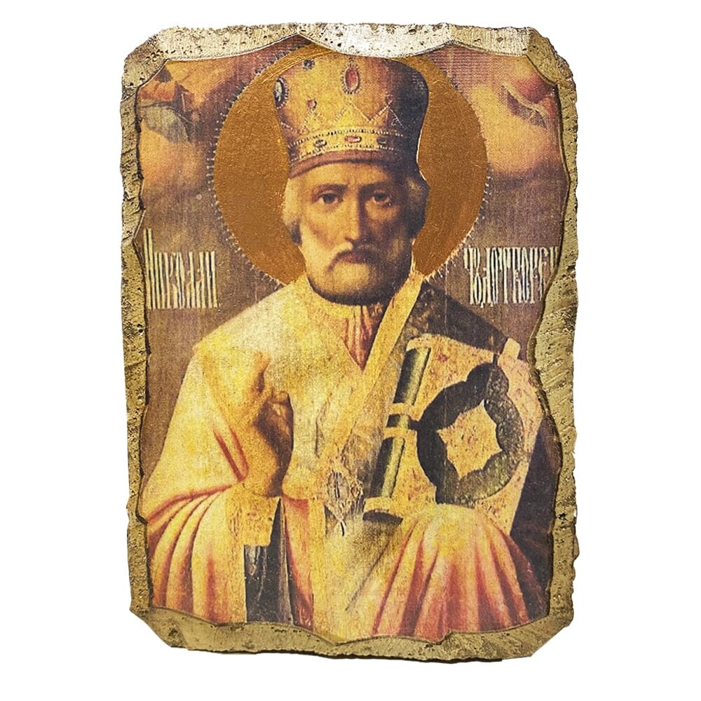 Ікона фреска "Святий Миколай" від компанії Іконна лавка - фото 1