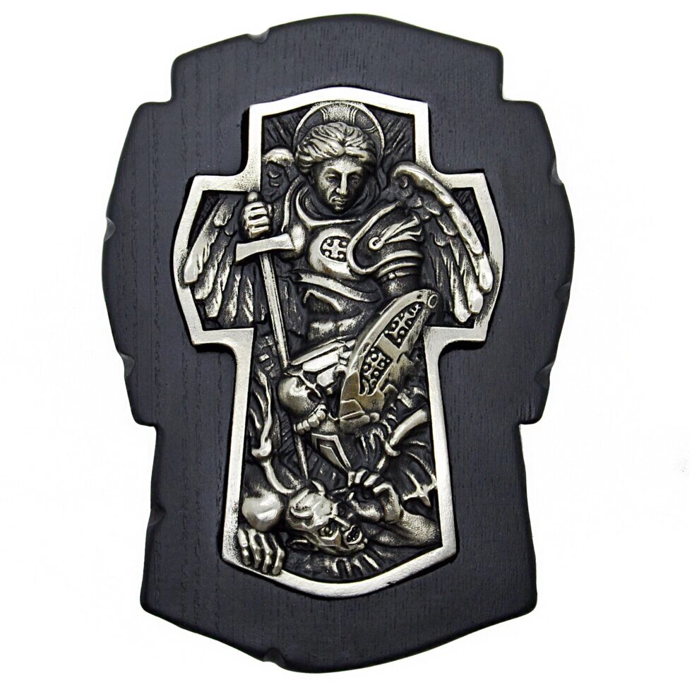 Ікона "Хрест Архангела Михаїла" в сріблі від компанії Іконна лавка - фото 1